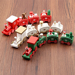 noël train train bois ornement noël jouet véhicules décoration cadeau vert pas cher