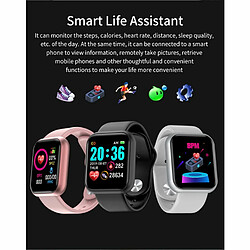 Montre iWear M8 Smart & Fit avec Full Touch 1,3'' IPS Contrôle multimédia / HR / Tension artérielle / Social White