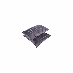 Paris Prix Lot de 2 Coussins Déco Paulina 30x50cm Gris