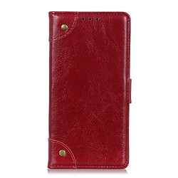 Wewoo Coque Etui à rabat en cuir pour iPhone 11 Pro support fentes de cartes et porte-monnaie vin rouge