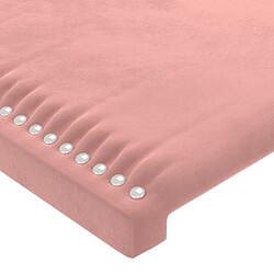 Acheter Maison Chic Tête de lit moderne avec oreilles pour chambre - Décoration de lit Rose 83x16x118/128 cm Velours -MN48848