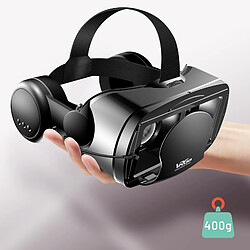 Avizar Casque VR Téléphone 3D Lentille Anti-Lumière Bleue Audio Jack 3.5mm Intégré Noir pas cher