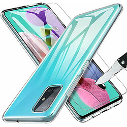 Coque Silicone Transparente Pour Samsung Galaxy A51 + 1 Verres Trempe - Little Boutik®