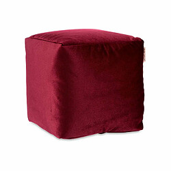 Acheter Gift Decor Pouf Velours Bordeaux 30 x 30 x 30 cm (4 Unités)