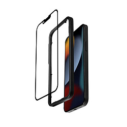 Acheter Crong Anti-Bacterial 3D Armor Glass - Verre trempé 9H pour tout l'écran de l'iPhone 13 / iPhone 13 Pro + cadre d'installation