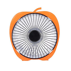 Tube d'halogène chaud de ventilateur chaud de radiateur d'air domestique électrique portatif de mini appareil de chauffage 6 pouces - Orange