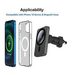 Acheter Chrono Chargeur de voiture sans fil, support de voiture magnétique à charge rapide compatible avec iPhone 13/13 Pro/13 Pro Max/13 Mini/iPhone 12/12 Pro/12 Pro Max/12 Mini, support de téléphone à induction Support de support Mag Safe Case (Noir)