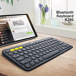 Universal Logitech original K380 clavier Bluetooth sans fil multicomposant super mini clavier pour iPad | clavier (noir)