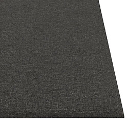 Acheter vidaXL Panneaux muraux 12 pcs Gris foncé 30x30 cm Tissu 1,08 m²