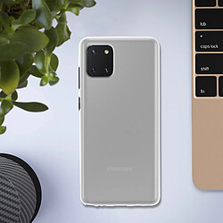 Avis Avizar Coque Galaxy Note 10 Lite Silicone Gel Flexible Résistant Ultra fine Blanc Givré