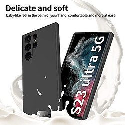 Coque Silicone Noir Pour Samsung Galaxy S23 Ultra 5G Little Boutik®