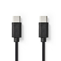 NEDIS Câble USB 2.0 Type-C Mâle - Type-C Mâle 1,0 m Noir