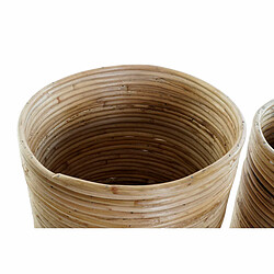 Avis Set de pots de fleurs DKD Home Decor Naturel Marron Rotin Bali (31 x 31 x 30,5 cm) (3 pcs)