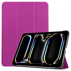 Xeptio Etui Smartcover violet pour Apple IPad Air 11 2024 avec coque cover protection interne - Housse violette iPad Air 11 pouces 2024 (M2) case