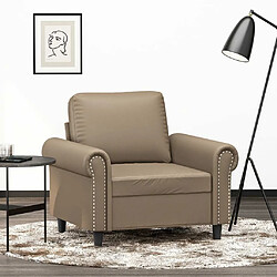 Maison Chic Fauteuil Relax pour salon | Fauteuil Cappuccino 60 cm Similicuir -GKD56061