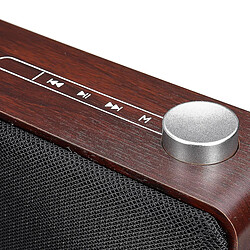 Acheter Universal Haut-parleur Bluetooth sans fil en bois 1500mAh Hands Free Bass Subswoofer Loudspeaker Prise en charge TF Carte