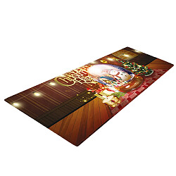 Tapis de sol à thème de Noël Tapis décoratif pour chambre à coucher Salon H