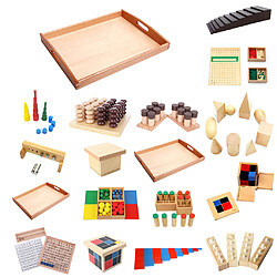 Avis Cubes Plateau Bois Montessori Matériel Vie Pratique Quotidien Jouet Apprentissage pour Bébé