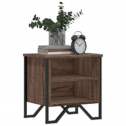 Avis vidaXL Tables de chevet 2pcs chêne marron 40x30x40cm bois d'ingénierie