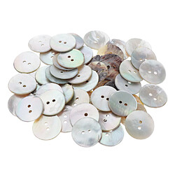 Bouton de couture 50 pièces pour bouton de couture 2 trous pour pull gris