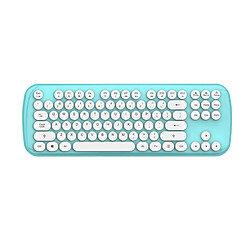 YP Select Mini clavier et souris sans fil ensemble clavier et souris Bluetooth rond - bleu