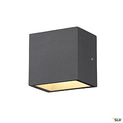 Applique extérieure SLV SITRA CUBE, anthracite, avec LED intégrée, 10W, 3000K, IP44 pas cher