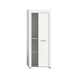 Bestmobilier Stafford - vitrine - blanc - 60x159 cm