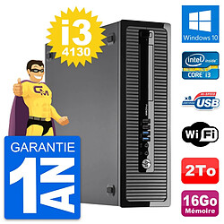 PC HP ProDesk 400 G1 SFF Intel i3-4130 RAM 16Go Disque Dur 2To Windows 10 Wifi - Occasion