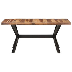 vidaXL Table de salle à manger 160x80x75 cm Bois avec finition miel