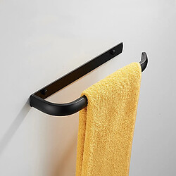 Universal Porte-serviettes de salle de bains Serviettes murales en acier inoxydable Bars Suspensions de toilettes Organisateurs Porte-serviettes Accessoires de salle de bains |(Le noir)