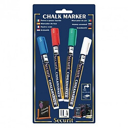 Materiel Chr Pro Assortiment de feutres craie liquide Securit - Lot de 4 -