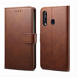 Wewoo Housse Coque Pour Galaxy A60 GUSSIM Business Style Étui en cuir à rabat horizontal avec support et fentes cartes et portefeuille marron