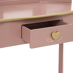 Avis Atmosphera, Createur D'Interieur Coiffeuse et tabouret Sissi pour enfant - Rose