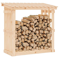 Avis vidaXL Support pour bois de chauffage 108x64,5x109 cm Bois de pin