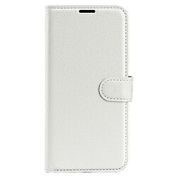 Etui en PU texture litchi, fermoir aimanté avec support blanc pour votre Honor 60