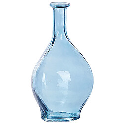 Acheter Beliani Vase décoratif PAKORA fait à la main Verre 28 cm Bleu clair