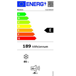 Congélateur intégrable à pantographe 85l - GU21NADE0 - SIEMENS