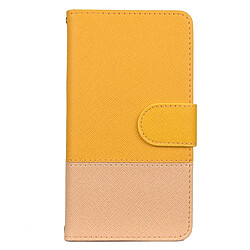 Wewoo Coque Pour iPhone 11 Pro Étui à rabat en cuir avec support et cadre photo emplacements cartes et portefeuille jaune