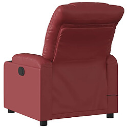 Acheter vidaXL Fauteuil de massage inclinable électrique rouge bordeaux