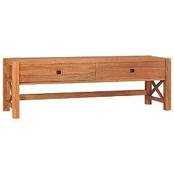 Maison Chic Meuble TV scandinave - Banc TV pour salon 140x40x45 cm Bois de teck -MN68084