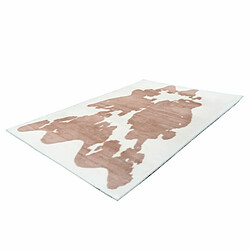 Acheter Paris Prix Tapis Imitation Fourrure Rabbit Taupe & Blanc 120 x 160 cm