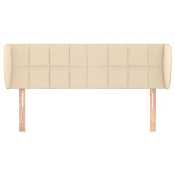 Avis Maison Chic Tête de lit scandinave avec oreilles,meuble de chambre Crème 147x23x78/88 cm Tissu -MN88941