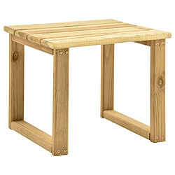 vidaXL Table de transat 30x30x26 cm Bois de pin imprégné 