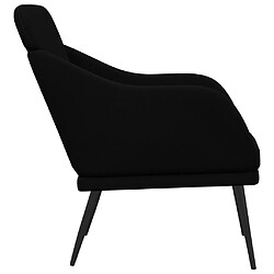 Avis vidaXL Fauteuil Noir 63x76x80 cm Tissu