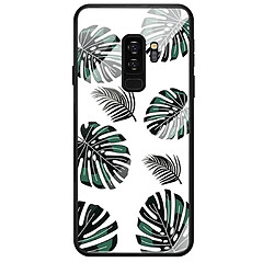 Wewoo Coque Fine Pour Galaxy S9 Plus Couverture de téléphone portable Verre Peint Étui souple TPU Edge Couverture mobile Feuille