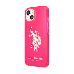 Us Polo U.S Polo Coque pour iPhone 13 Élégante Collection Big Horse Rose