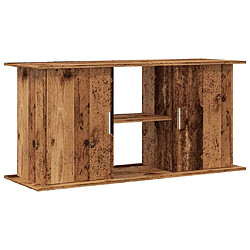 vidaXL Support pour aquarium vieux bois 121x41x58 cm bois d'ingénierie