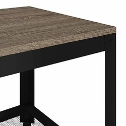 Maison Chic Table basse,Table Console Table d'appoint, Table pour salon Gris et noir 90x45x45 cm MDF et fer -MN74605 pas cher