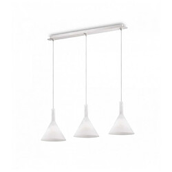 Ideal Lux Suspension Blanche COCKTAIL 3 ampoules