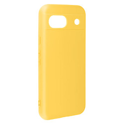 Avizar Coque pour Google Pixel 8A Silicone Finition Soft-touch avec Dragonne Jaune